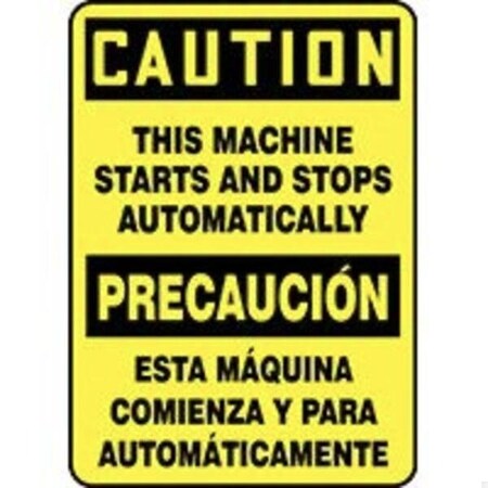 Accuform BILINGUAL Safety Sign  SPANISH SBMEQM717XT SBMEQM717XT